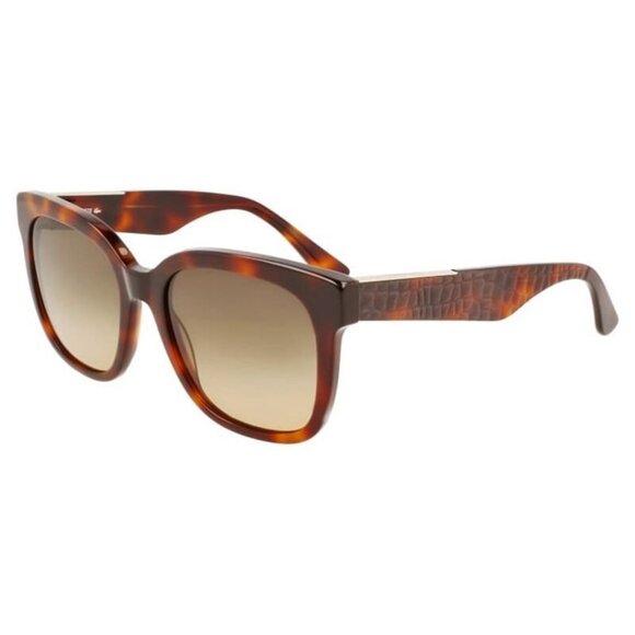 New LACOSTE Havana Square L970S 230 Sunglasses Women - Picture 1 of 4